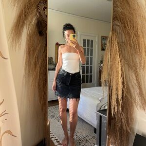 Citizens of Humanity black denim skirt